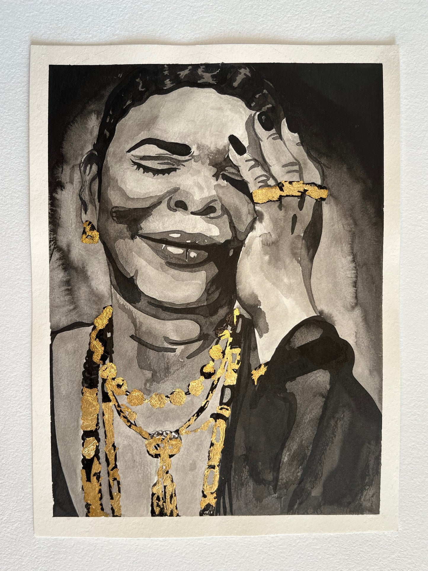 CESÁRIA ÉVORA | A4-size ink portrait